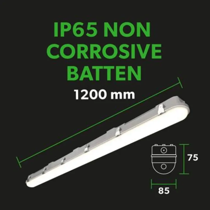 4lite Valde lysarmatur med sensor, 22-40W, 120 cm
