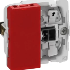 LK Fuga afbryder 1-pol med rød lampe 1 modul, uden afdækning