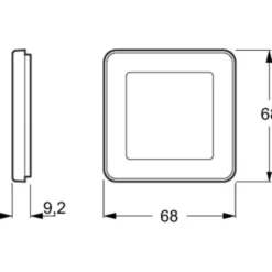 LK Fuga Choice designramme, 1 modul, transparent