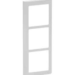 LK Fuga Design ramme 63 soft 3 modul lodret, lysegrå
