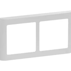 LK Fuga Design ramme 63 soft 2x1 modul vandret, lysegrå