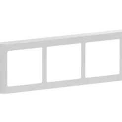 LK Fuga Design ramme 63 soft 3x1 modul vandret, lysegrå