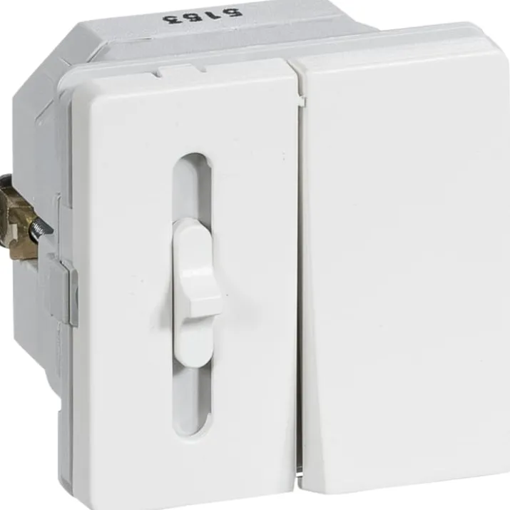 LK Fuga LED skydelysdæmper m/korrespondance, 1 modul, hvid