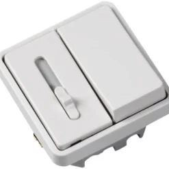 LK Fuga LED skydelysdæmper m/korrespondance, 1 modul, hvid