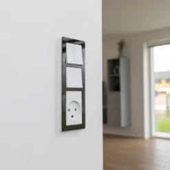 LK Fuga Pure 66 designramme, 3,5 modul, sort