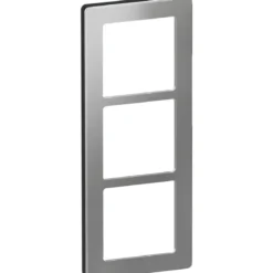 LK Fuga Pure 66 designramme, 3 modul, stål