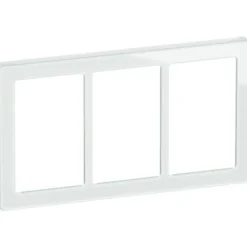 LK Fuga Pure 66 designramme, 3x1,5 modul, hvid