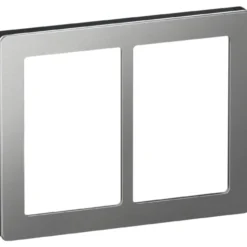 LK Fuga Pure designramme 2x1,5 modul, stål