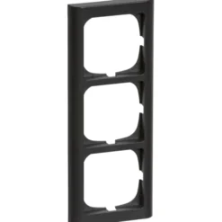 LK Fuga Softline 63 ramme, 3 modul, lodret, koksgrå