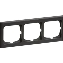 LK Fuga Softline 63 ramme, 3 modul, vandret, koksgrå