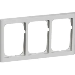 LK Fuga Softline 63 ramme, 3x1,5 modul, lysegrå