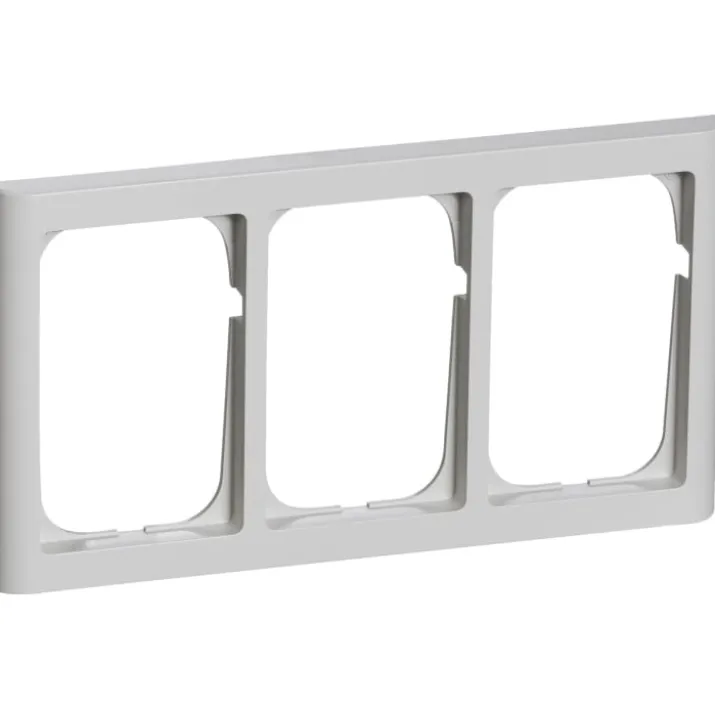 LK Fuga Softline 63 ramme, 3x1,5 modul, lysegrå