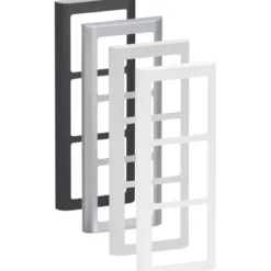 LK Fuga Soft 63 ramme, 3 modul, lodret, hvid