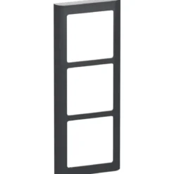 LK Fuga Soft 63 ramme, 3 modul, lodret, koksgrå