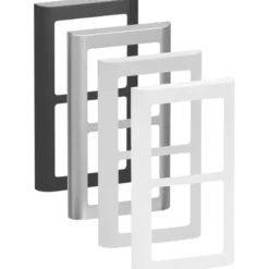 LK Fuga Soft 63 ramme, 2x1 modul, lodret, hvid