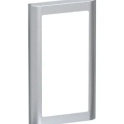 LK Fuga Soft 63 ramme, 1x2 modul, lodret, metallic