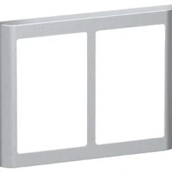 LK Fuga Soft 63 ramme, 2x1,2 modul, metallic
