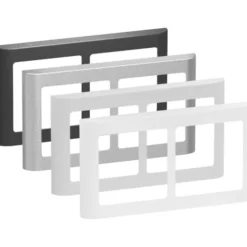 LK Fuga Soft 63 ramme, 2x1 modul, vandret, hvid