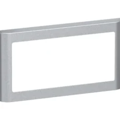 LK Fuga Soft 63 ramme, 1x2 modul, vandret, metallic