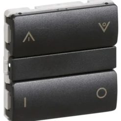 LK Fuga Wiser batteritryk med 4 slutte, koksgrå