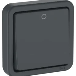 LK Opus 74 afbryder udendørs 2-pol 440V, antracit