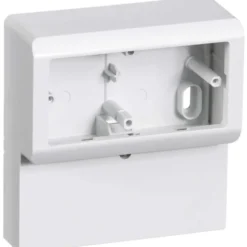 LK Opus 66 panelunderlag for Fuga antenne/datatudtag 2 modul, hvid
