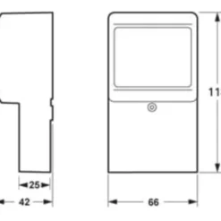 LK Opus 66 panelunderlag 42 modulm, hvid