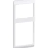LK Opus 66 ramme, kombi, 2,5 modul, lodret, hvid
