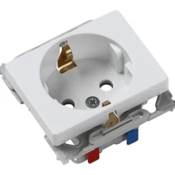 LK Opus 66 stikkontakt schuko 1 modul, hvid
