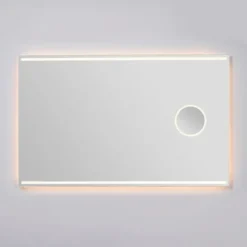 Loevschall Focus spejl med lys, 120x75 cm