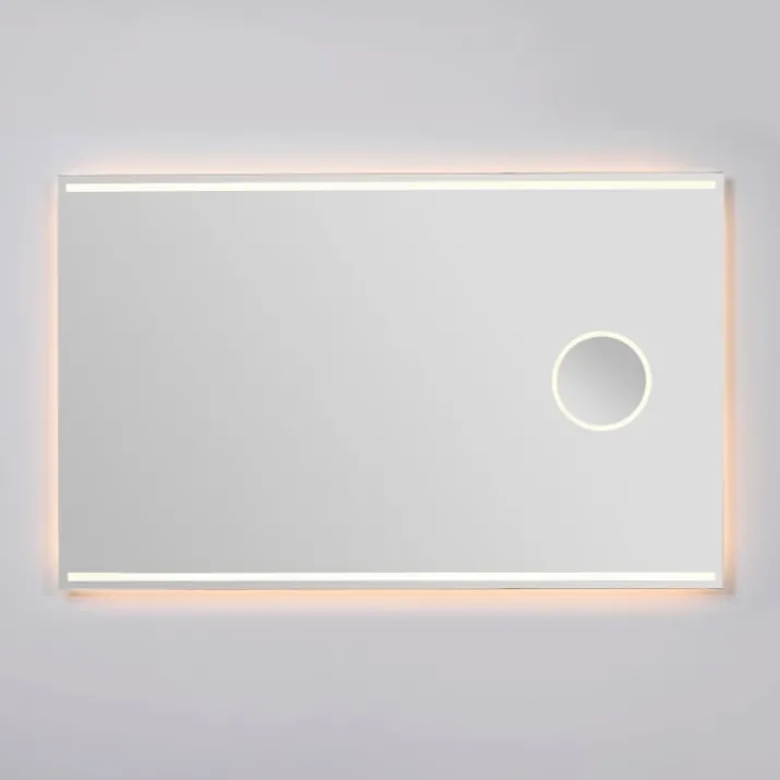 Loevschall Focus spejl med lys, 120x75 cm