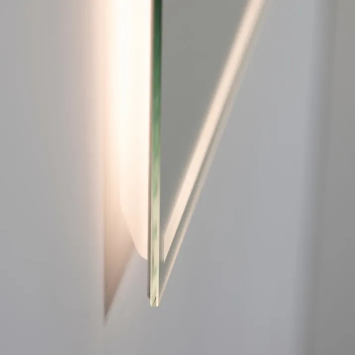 Loevschall Focus spejl med lys, 120x75 cm