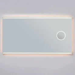 Loevschall Focus spejl med lys, 140x75 cm