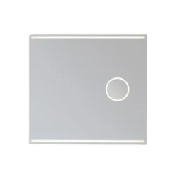 Loevschall Focus spejl med lys, 80x75 cm