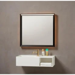 Loevschall Venice spejl med lys, 80x75 cm