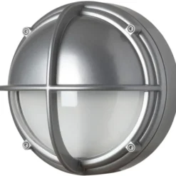 Louis Poulsen skotlampe, 3000K, halvskærmet, klar aluminium
