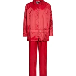 Lyngsøe Nylon regnsæt, rød, str. 2XL