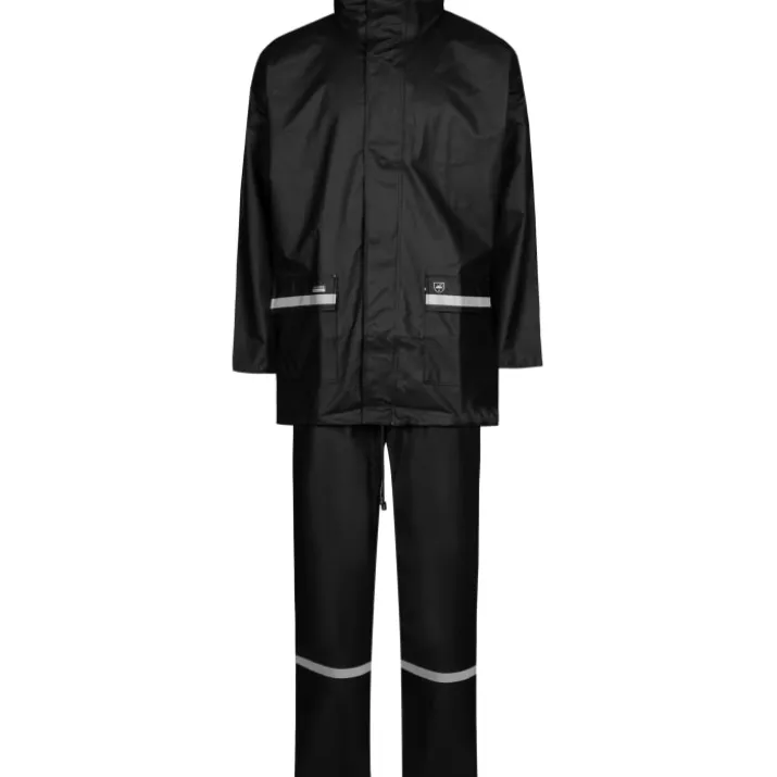 Lyngsøe PU regnsæt, sort, str. 5XL