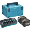 Makita XGT batterisæt, med lader, 2 x 40V/8,0 Ah