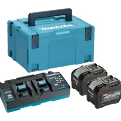 Makita XGT batterisæt, med lader, 2 x 40V/8,0 Ah