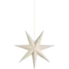 Markslöjd Baroque julestjerne med lys, 45 cm, hvid/guld