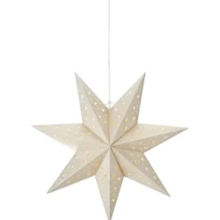 Markslöjd Blank julestjerne med lys, 45 cm, guld