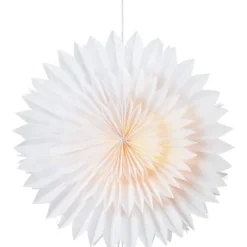 Markslöjd Solina julestjerne med lys, 45 cm, hvid