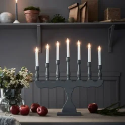 Markslöjd Svaneholm julelysestage, grå