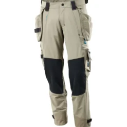 Mascot Advanced håndværkerbukser med stretch, khaki, str. 82C62