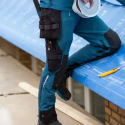 Mascot Advanced håndværkerbukser med stretch, petroleumsblå, str. 82C56