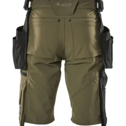 Mascot Advanced håndværkershorts med stretch, grøn, str. C46