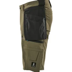Mascot Advanced håndværkershorts med stretch, grøn, str. C46