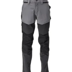 Mascot Customized arbejdsbukser med stretch, lysegrå/sort, str. 76C54