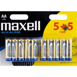 Maxell AA batterier, 10 stk.